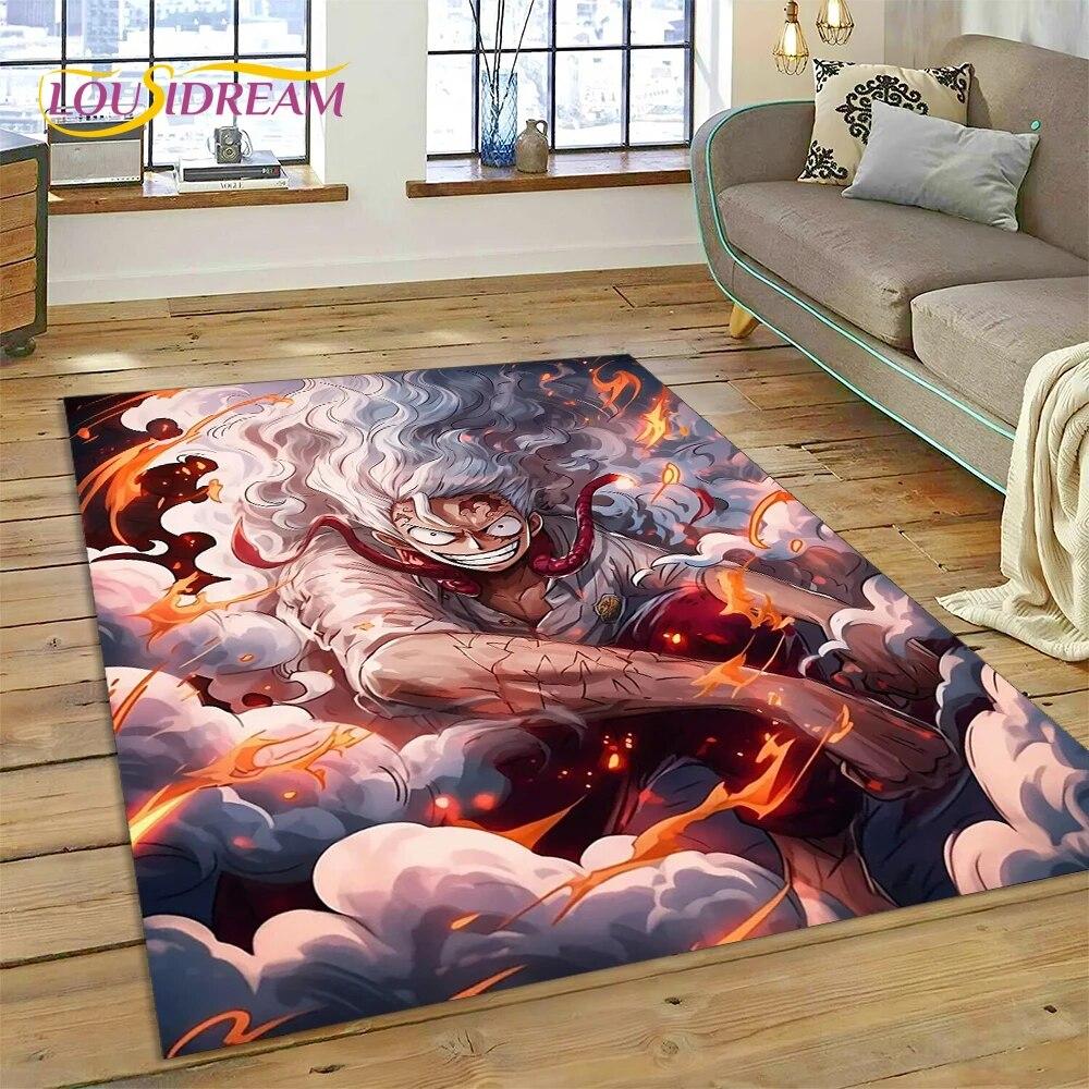 3D Cartoon HD One PIECE-E Anime Carpet Rug for Home Living Room Bedroom Sofa Doormat Decor,kids Area Rug Non-slip Floor Mat Gift