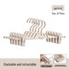 Seamless Non-Slip Pants Hangers with Double Clips - Clothes Drying and Storage Rack Clips