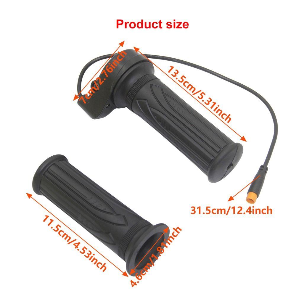 Waterproof Connector E Bike Throttle 3 Pin Speed Throttle Handle Electric Bicycle Throttle Ebike