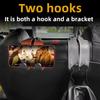 Car Headrest Hook Car interior Rear Seat Hanging Storage Bag Dual Hook 20KG Large Load-Bearing Hook Hanger Universal