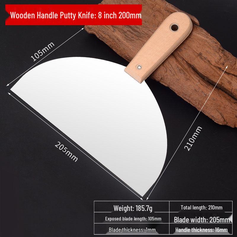 Stainless Steel Putty Knife Set: Scraper, Trowel, and Spatula for Painting and Wall Repair