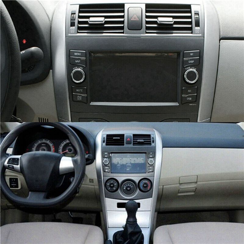 Powerful 1 Pair Dashboard For Toyota Corolla Altis 2007-2013 ABS Carbon Fibre Consoles Outlets Lower Trim
