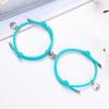 2pcs Mountain Alliance Each Other Couple Red Rope Bracelets a Pair of Magnet Stone Girlfriends Gift Braided Rope Jewelry