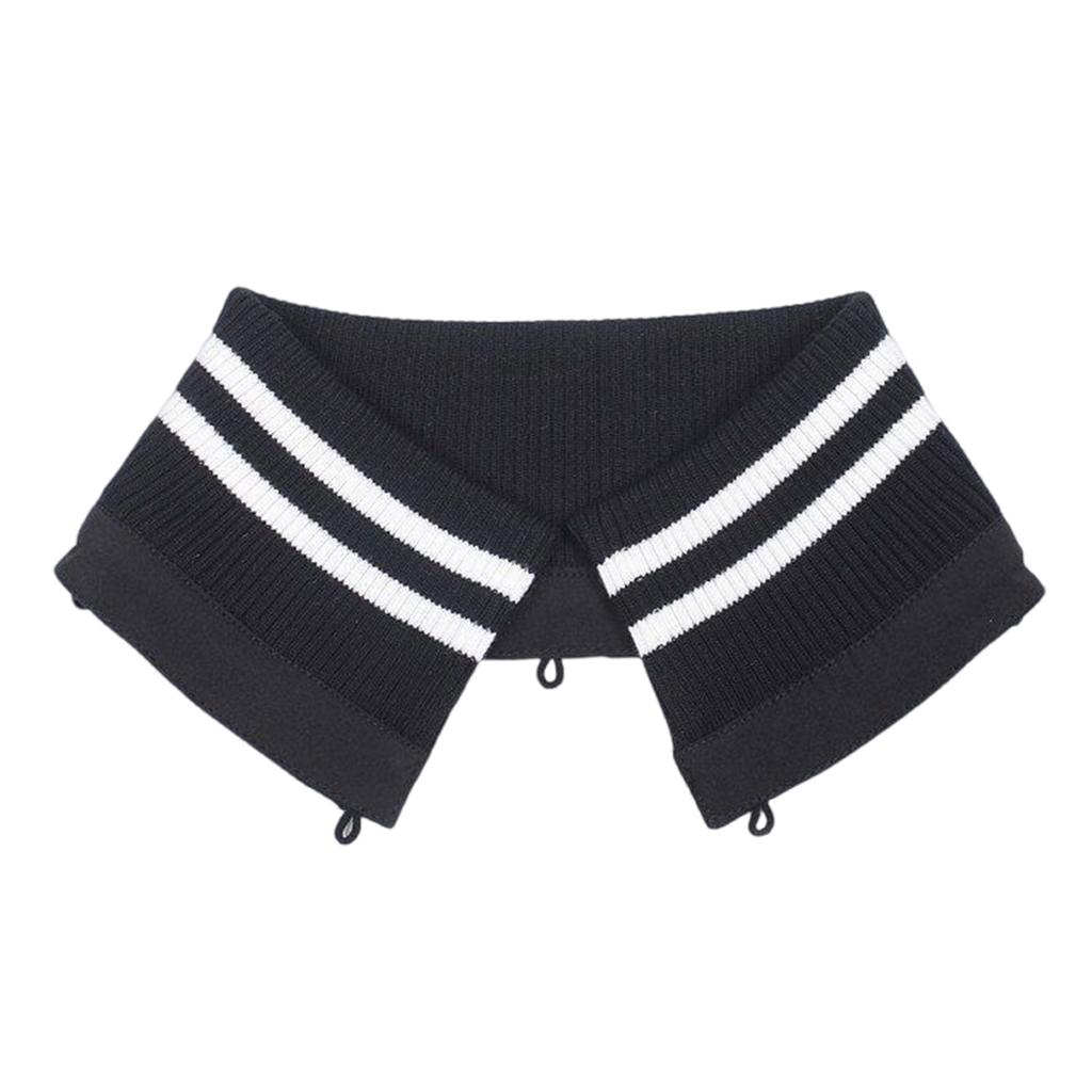 Stylish Striped Collar Removable Collar Protectors For Down Jackets Great For Everyday Use Winter Coat Collar Guards