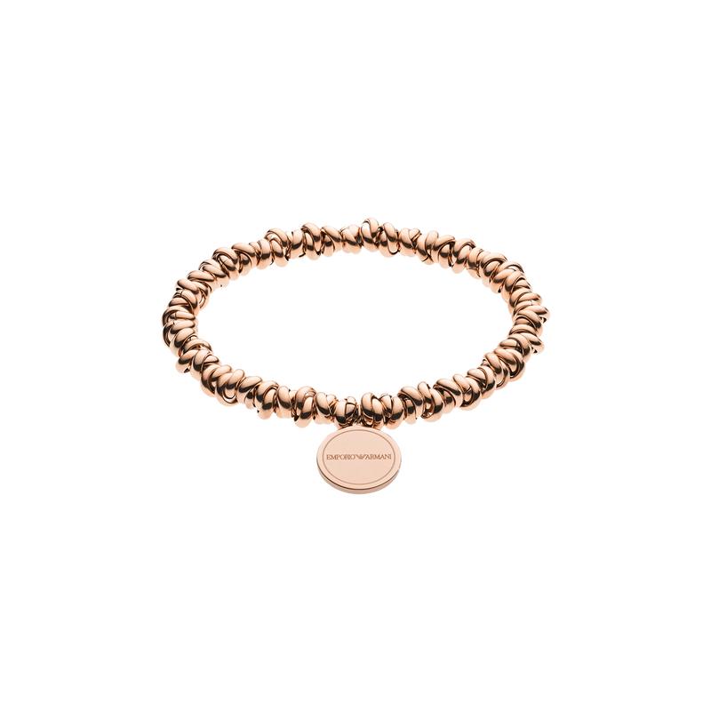 Emporio Armani irregular logo eagle steel bracelet women s rose gold EGS2490221 золотой