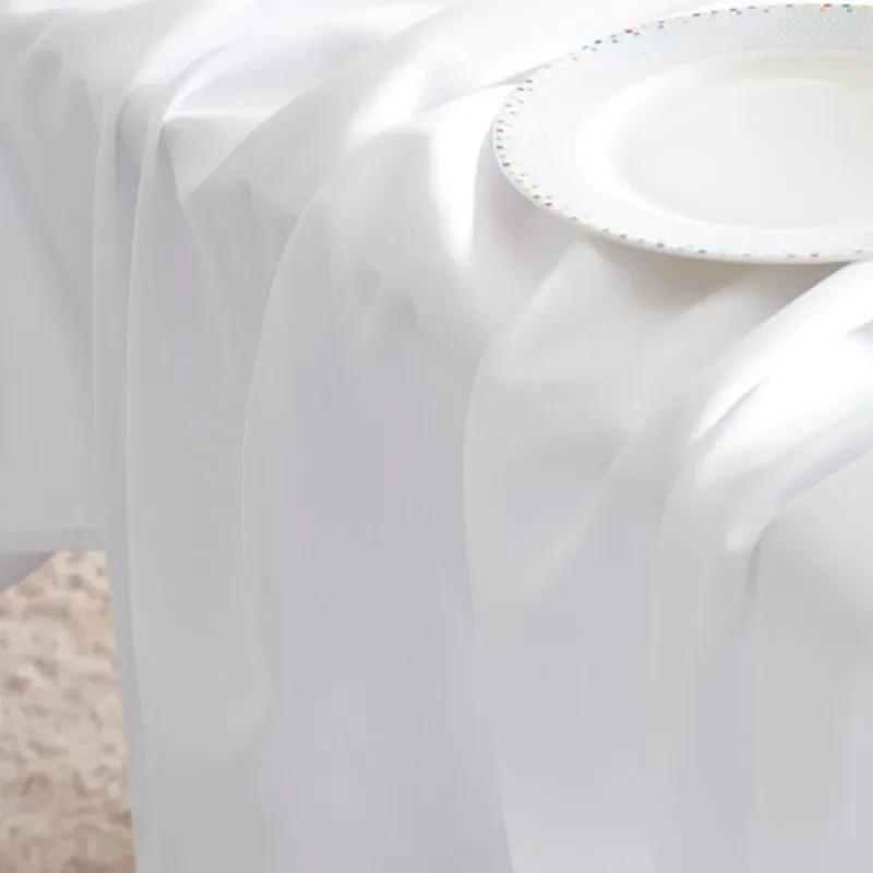 Custom white tablecloth home dinner party oversized table cover wedding banquet outdoor party cover hotel decoration tablecloths