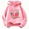 Fashion Strawberry Design Hoodie Kids Children's Sweatshirt Hoody Girls Casual Hoodies Hip Hop Clothes Sweet