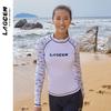 Diving Rash Guard Women Long Sleeve UV Protection Swimwear Quick Dry Surfing Wetsuit Top With Matching Bottom