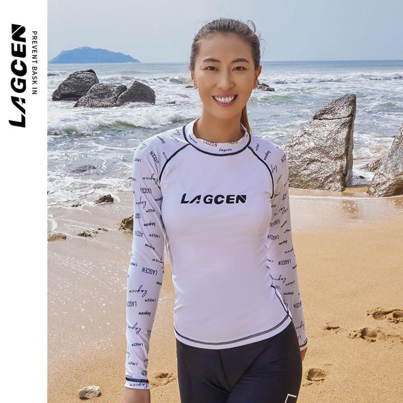 Diving Rash Guard Women Long Sleeve UV Protection Swimwear Quick Dry Surfing Wetsuit Top With Matching Bottom