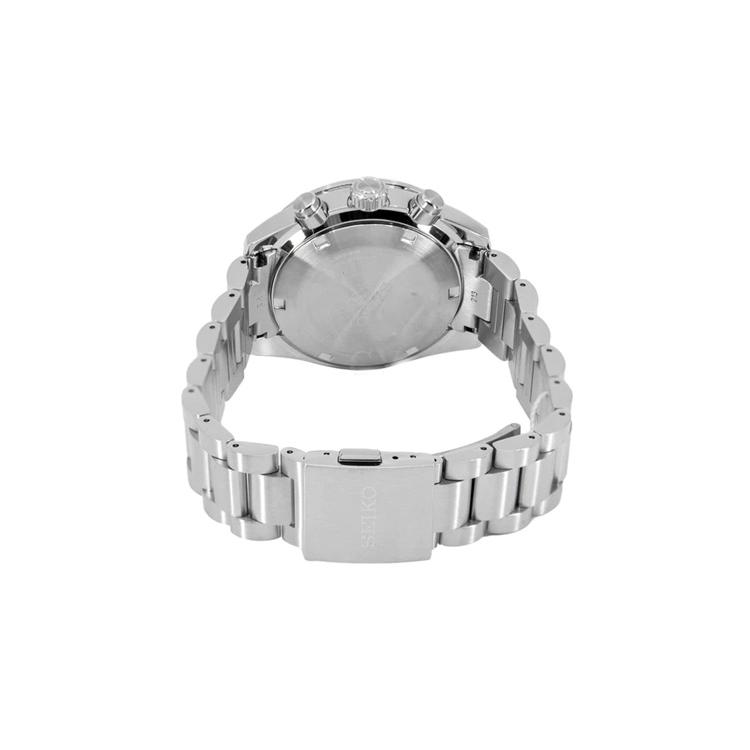 SEIKO Panda Collection PROSPEX Solar Movement Stainless Steel Strap Watch Men's Watches White Dial SSC911P1