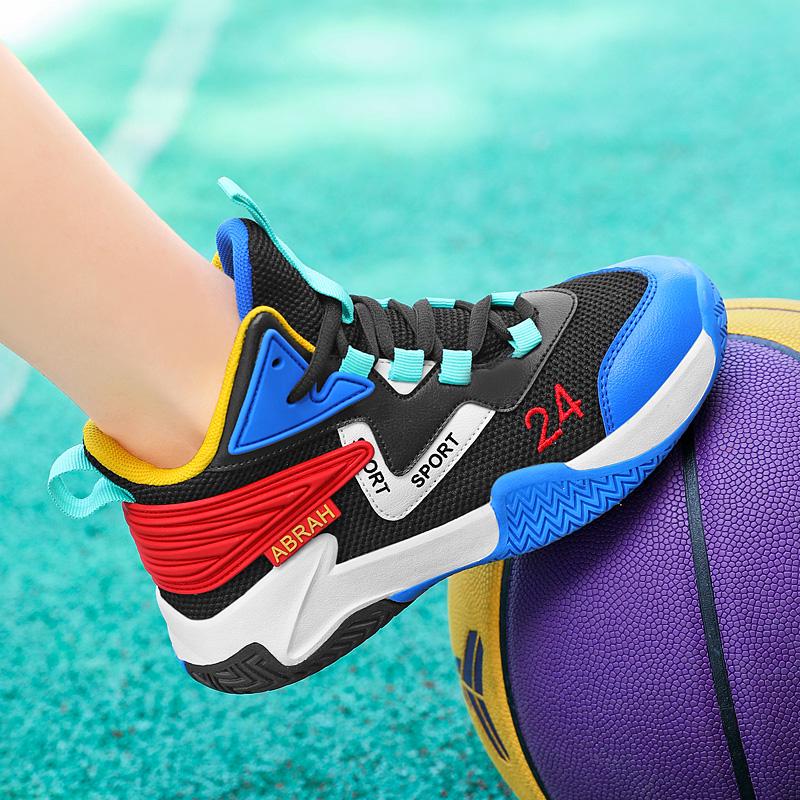 Chaussures de basket-ball en mesh respirant pour garçons, été 2025, pour adolescents et grands enfants