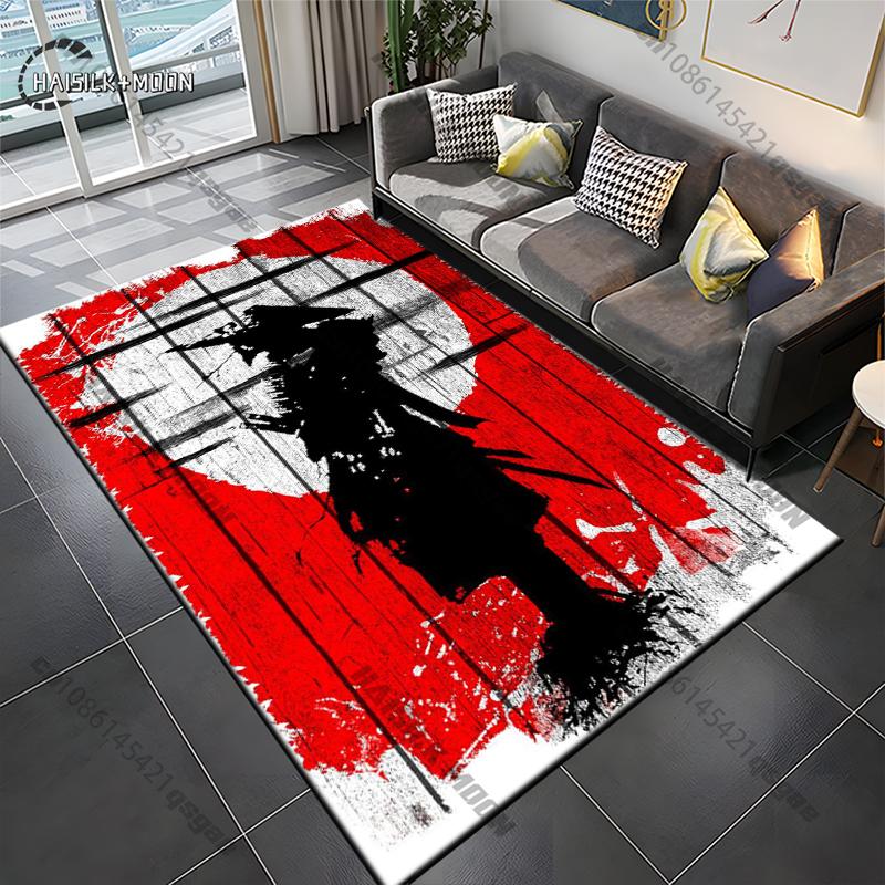 Samurai Spirits Teppe Yoga Stue Romdekor Barnas Krypematte Dørmatte Stue Områdeteppe Spill Vaskerom Gulvmatte