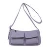 Casual Crossbody Bag For Daily Use With Multiple Pockets And Polyester Material