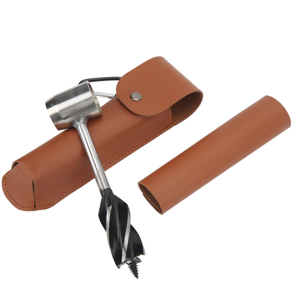 Hand Auger Wrench Set Stainless Steel Multifunctional Portable Manual Wood Auger Drill Bit with