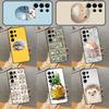 Animal Hedgehog Phone Case For Samsung Galaxy S25 Ultra S23 S22 S21 Ultra S9 S10 S20 Plus S24 FE Funda Cover
