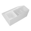 Eyelash Extension Compartment Box Dustproof 9 Holes Eyelash Extension Display Box for Makeup White