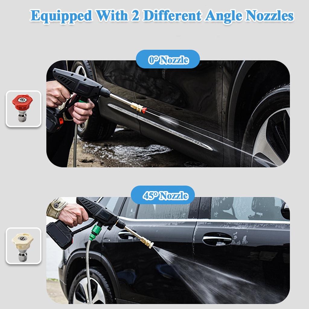 88000mAh 30BAR Wireless Car Washer High Pressure Car Wash Water Gun Portable High Pressure Washer Foam for Battery Black
