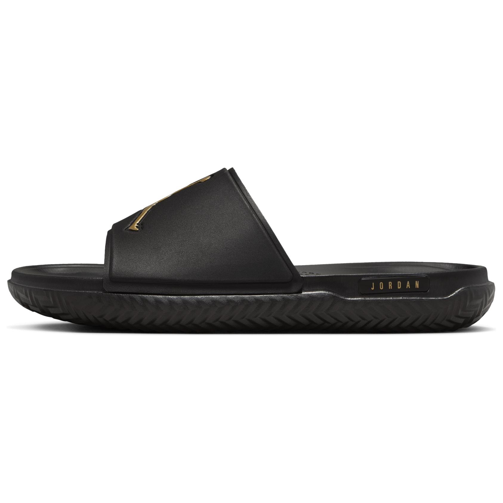 Шлепанцы Air Jordan Jumpman Slide Черный Металлик Золотой FQ1598-007 EU 40