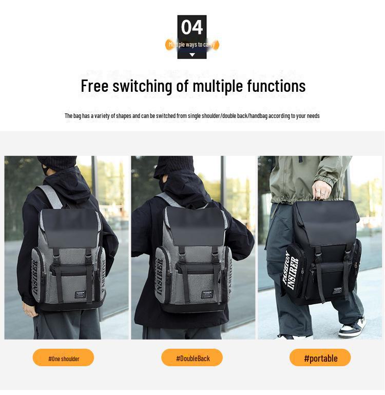 Großer Multifunktionsrucksack für Herren für Reisen, Uni und Business