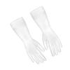 1 Pair Reusable Translucent Pvc Kitchen Cleaning Waterproof For Dishwashing Household Tasks Washing Gloves Kitchen Gloves