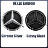 2025 Hot Car Sticker Emblem Light Car Front Grille Illuminated Logo Star Badge Fit For Mercedes Benz A B C E S R SL ML GL GLA GL