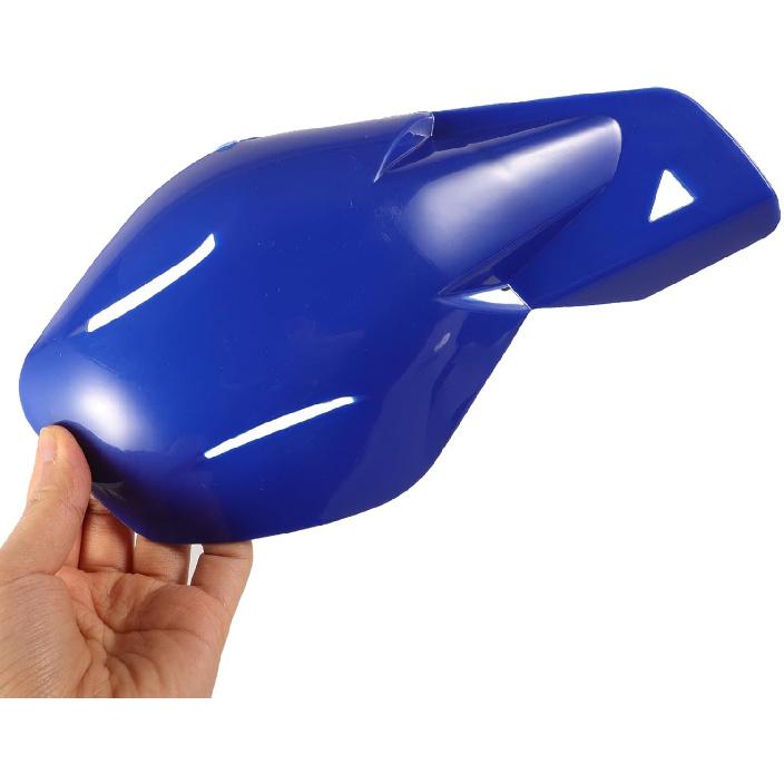 2pcs Motorcycle Hand Guards Wind Deflectors Blue Handlebar Protector Anti-Fall Windshield for Dirt Bikes ATV Compatible Easy Install
