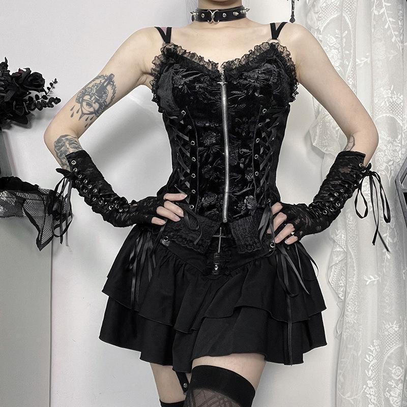 XS24238 Summer 2024 Punk-Inspired Versatile Sexy Skirt for Women