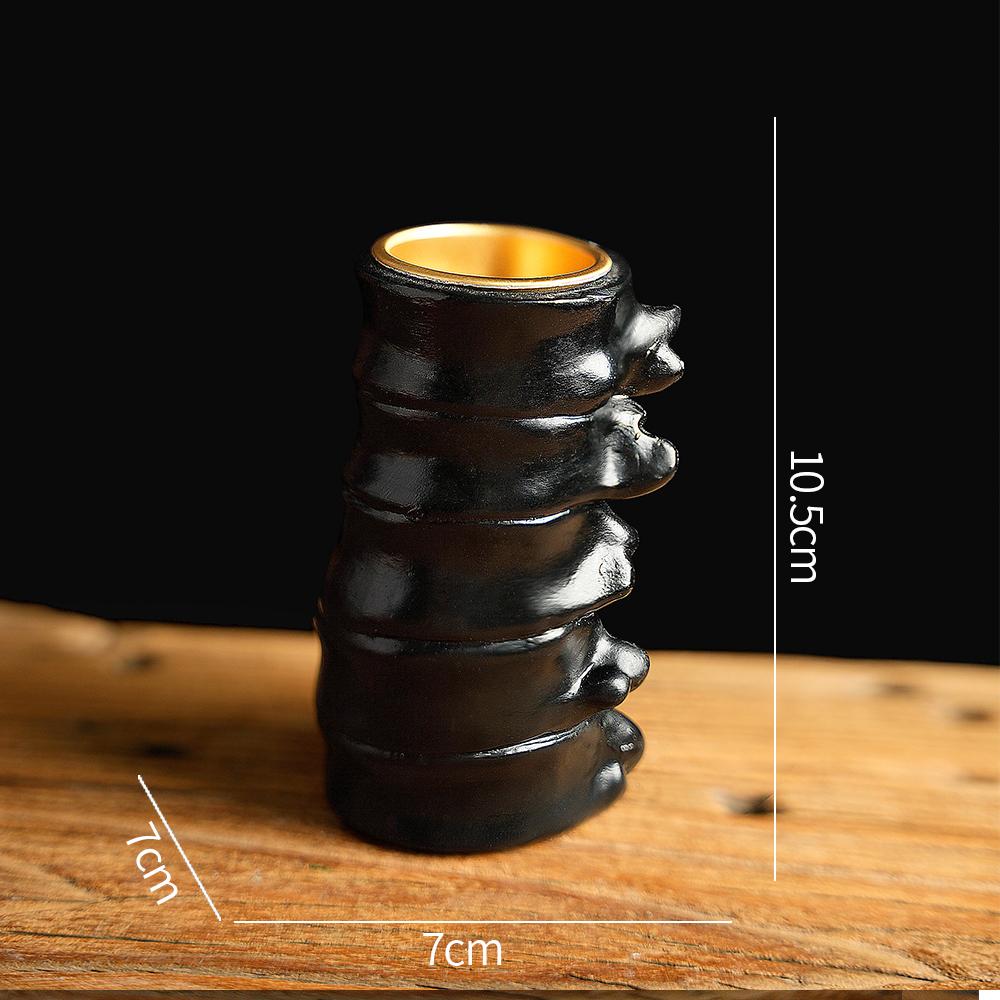 1 Piece Halloween New Arrangement Scary Candle Holder Decoration Heart Brain Ghost Festival Decoration Supplies Props