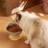 High-Legged Cat Feeding Bowl Anti-Slip Removable Stainless Steel Dog Bowl No Spill Large-Capacity Raised Bowl
