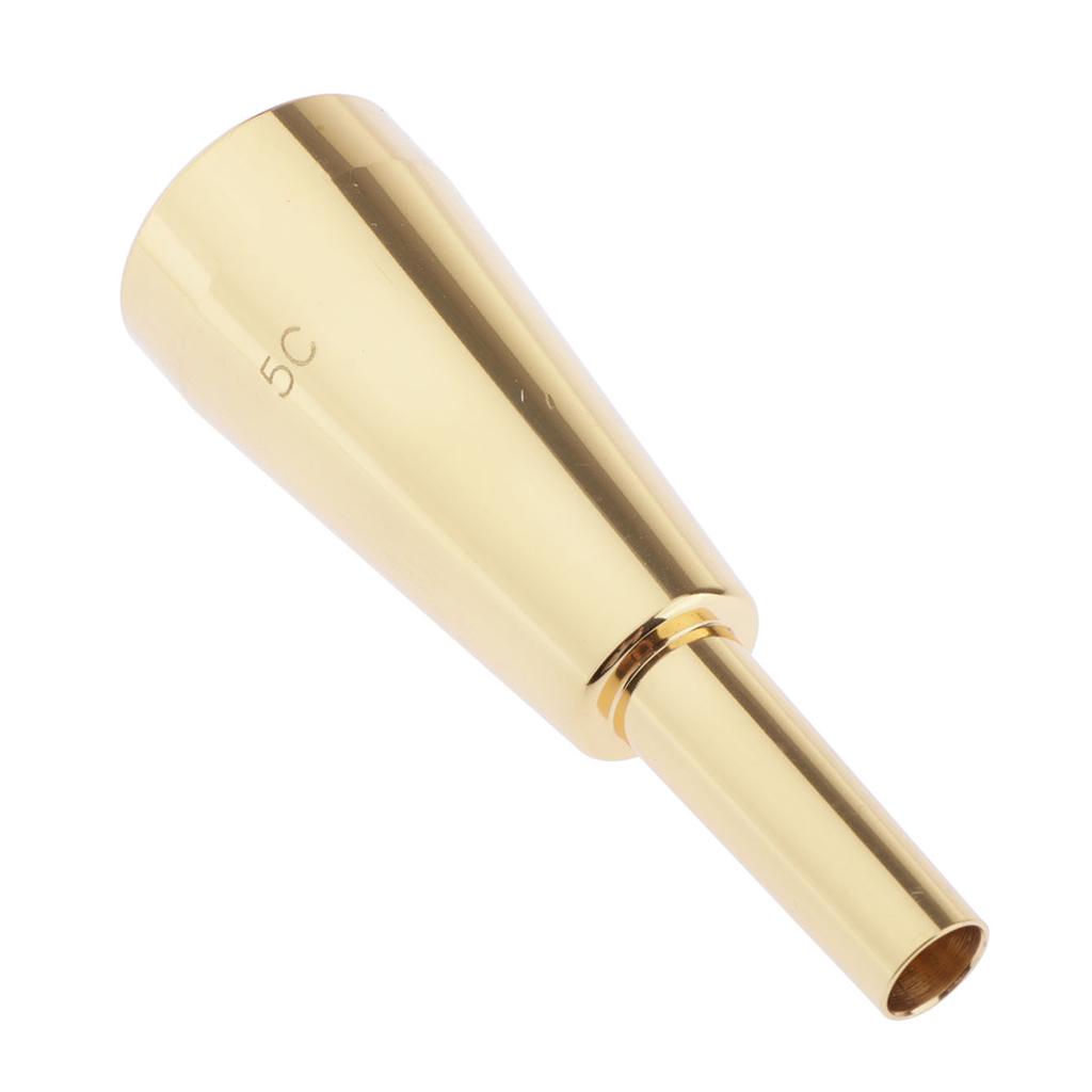 High Quality Trumpet Mouthpiece 5C for Parts Accessories Golden