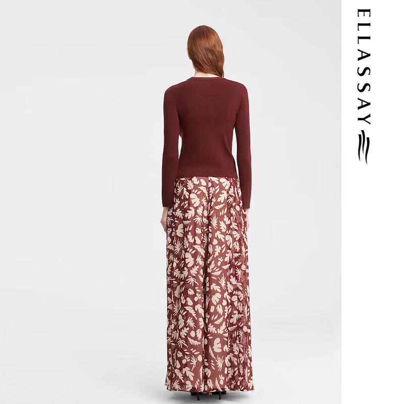 ELLASSAY Women's Drape Wide-Leg Skirt Pants