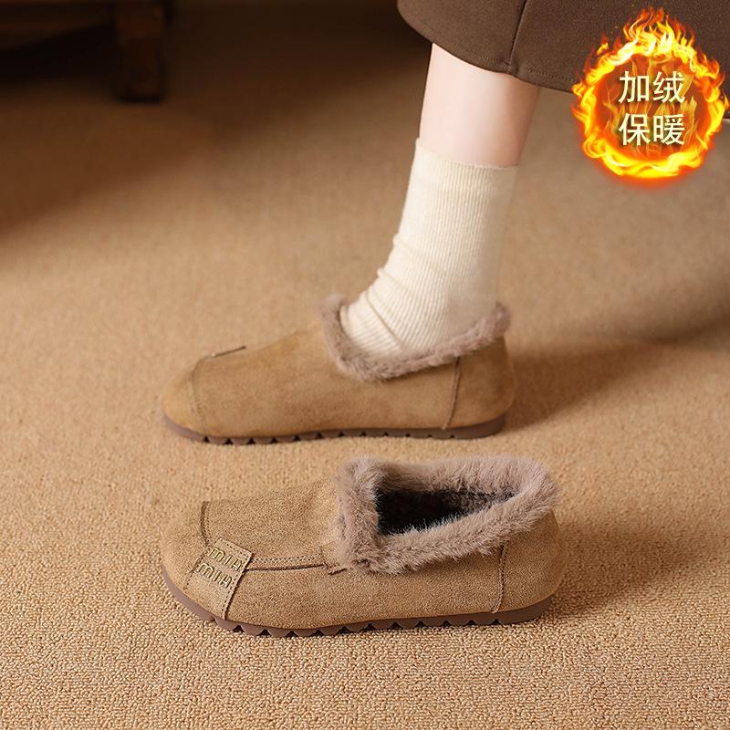 

2025 зима новые хлопковые туфли женские мягкая подошва мягкая поверхность бархатные теплые снежные туфли для мамы удобные тканевые туфли 40 хаки