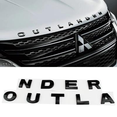 Car Head Hood Letters Logo Words Badge Emblem Decals Sticker For Outlander 2023 2024 2025 2026 Styling Accessories