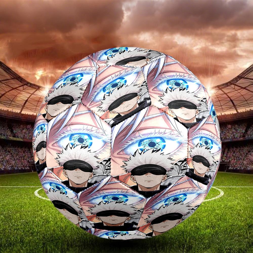 Jujutsu Kaisen Print Size 5 Soccer Ball, Standard Match Football for Sports Game and Team Practice, Ideal Gift for Soccer Fans