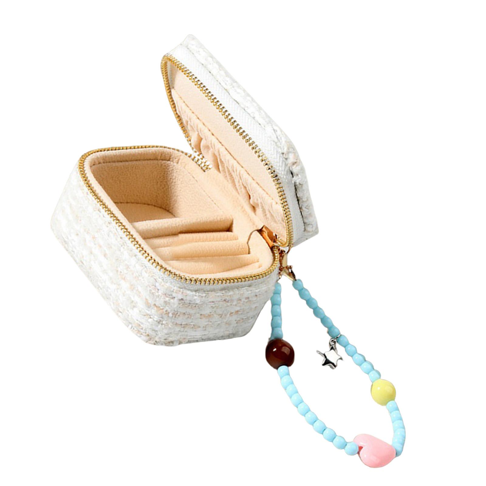 

Portable Miniature Jewelry Storage Box Convenient Jewelry Organizers Sturdy Storage Case for Trips and Home Arrangement