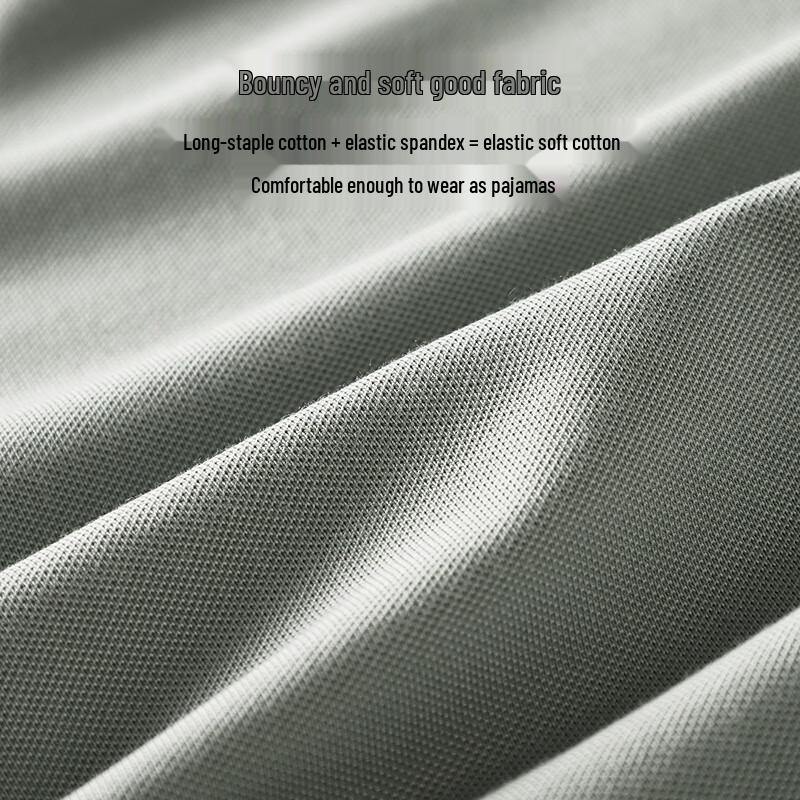 Hodo Men's 5A Anti-Bacterial Cotton Long Sleeve Business Casual Polo Shirt