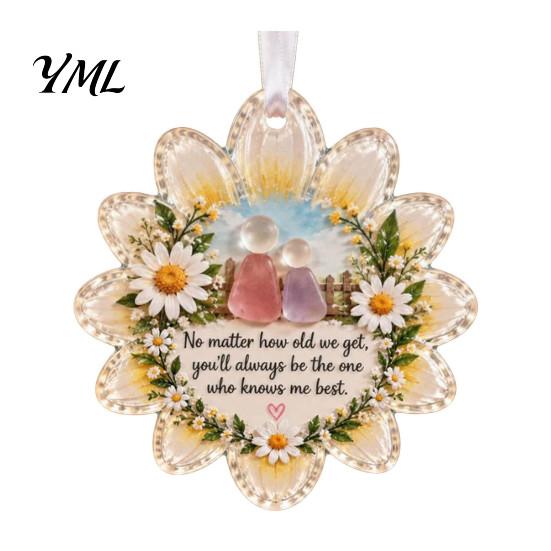 Holiday Party Decor Heartfelt Keepsake Ornament, Acrylic Hanging Decoration for Loved Garden Festive Ornaments Ones, Christmas Tree Pendant