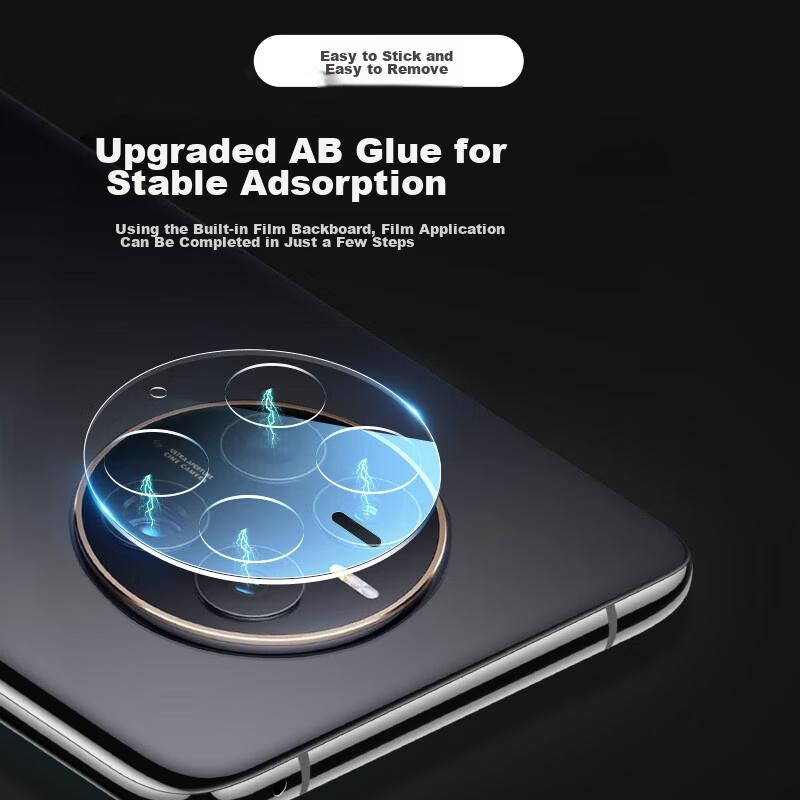Huawei Mate50Pro Camera Lens Protector, Full Coverage HUAWEI Rear Camera Protection, Wear-Resistant, Scratch-Resistant Glass, All-In Transparent