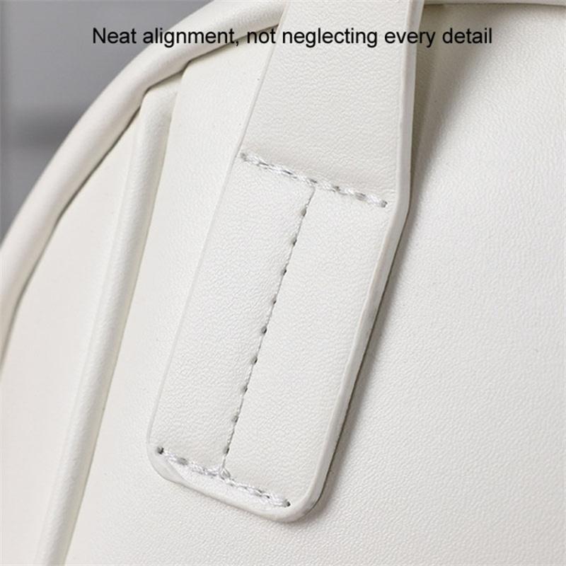 Handheld Shell Makeup Bag Large Capacity PU Leather+Polyester Travel Toiletries Storage Bag