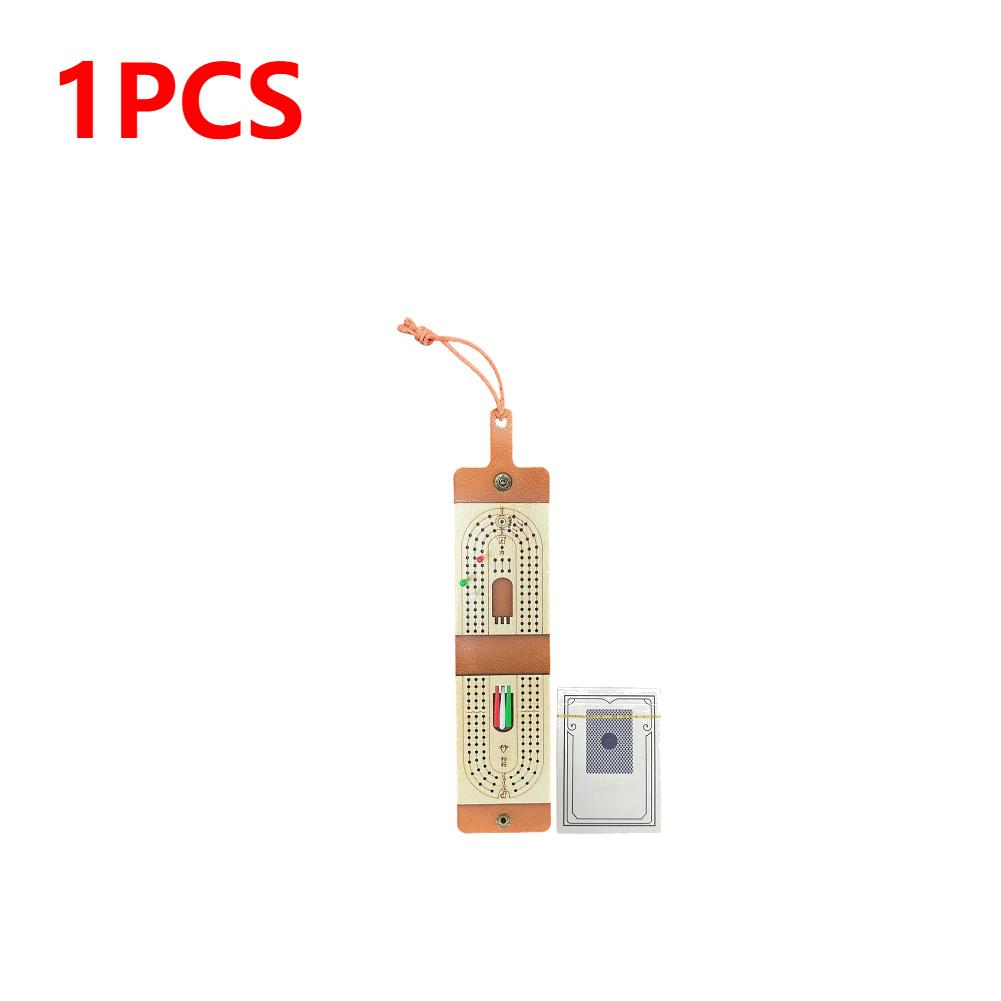 

Портативный набор для настольной игры «Криббидж» с 6 колышками и колодой игральных карт. Классическая настольная игра для взрослых и детей.