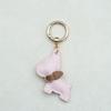 Animal Dog PU Leather Dog Hanger Cute Puppy Bulldog Bag Pendant Bulldog Keychain  Men's Car