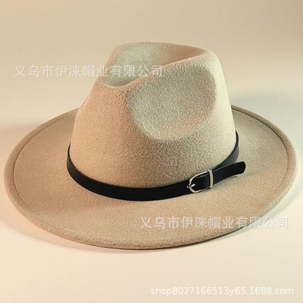 Kleur Hoed, Brits Retro Jazz Hoed, Unisex Platte Rand Heren Hoed