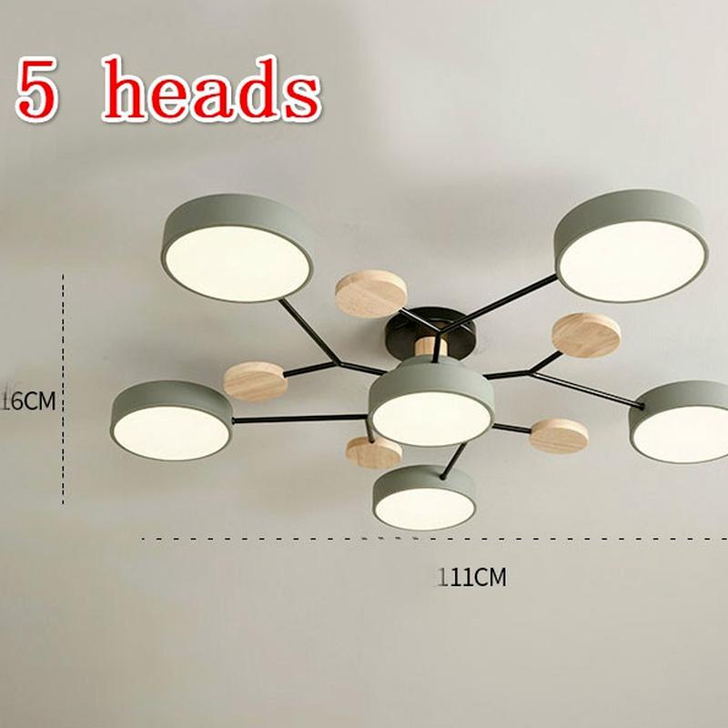 Nordic Living Room Lamp Macaron Ceiling Lamp Modern Minimalist Study Bedroom Lamp