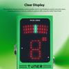 Btuty Guitar Tuner High Fast Compact Metal Durable Ideal for Live Performances and Studio Pedal, Accuracy, Response, Body, Design, Use, Green,