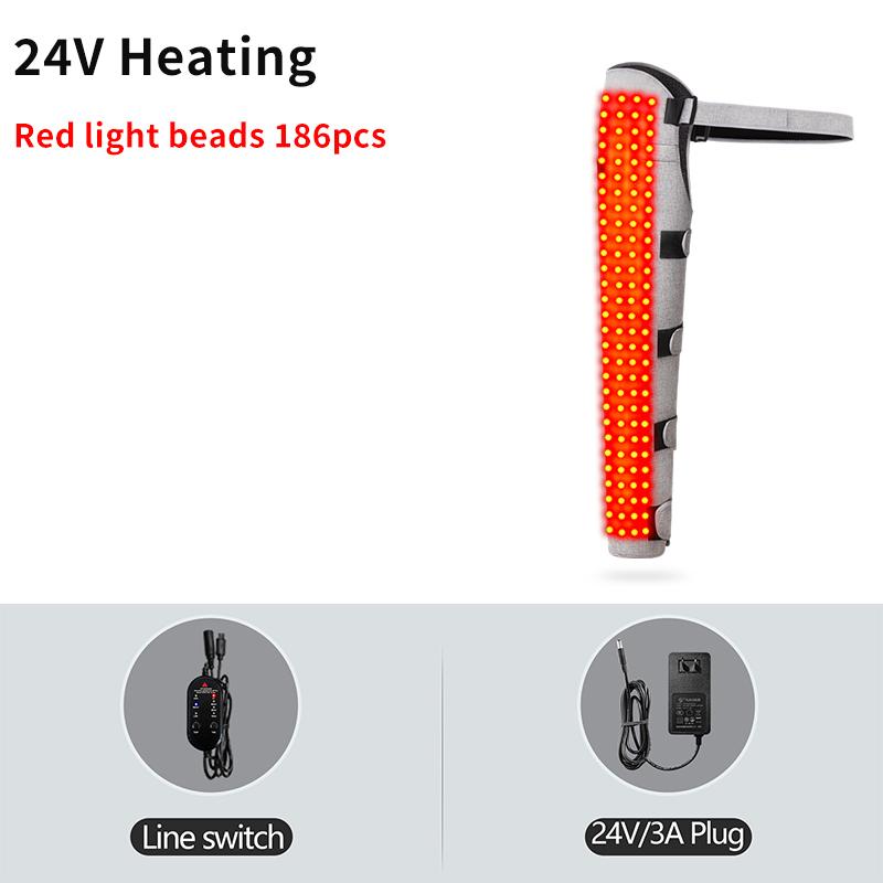 

Массажер для ног и бедер с красным светом, 360° вибрация, разминание, инфракрасный нагрев, облегчение боли при артрите, успокоение седалищного нерва, для домашнего использования UK-Plug