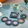 7-teilige bunte Kunststoff-Untersetzer-Sets Hitzebeständig Dekorative Getränkeuntersetzer für Esszimmer & Küche für Hochzeiten Bankette Geschenke Geburtstag