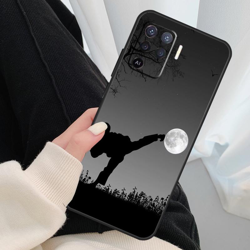 Kung Fu Karate Taekwondo Martial Case For Oppo A40 A60 A80 A5 Pro A15 A16 A17 A57 A77 A94 A74 A54 A76 A96 A18 A38 A58 A78 A98