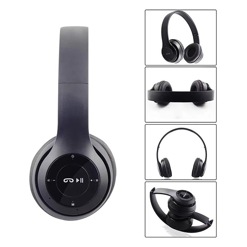 P47 Wireless Bluetooth Earphones With Mic Foldable Headsets Bass HIFI Sound Game Music Stereo Headphone For Smartphones TV Game
