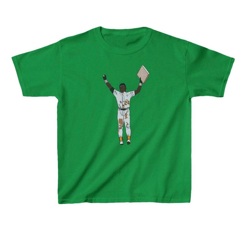 Toddler T-Shirt Rickey Henderson Stolen Base Celebration Tee Kids Size 160