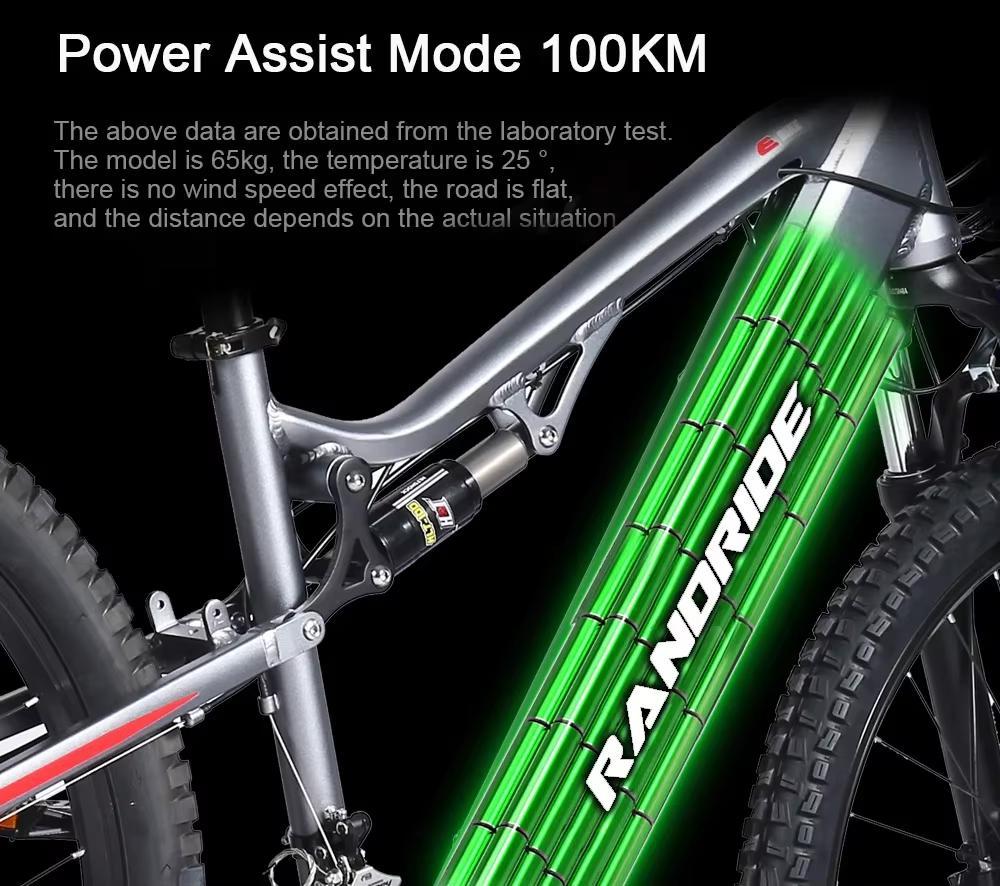 2026 New YG90Ebike 1000W 48V 17AH 27.5-inch Electric Bicycle Hydraulic Brake Mountain Electric Bicycle Full Suspension E-bike